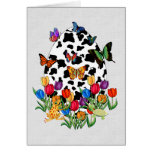 Cow Skin Easter Egg Greeting Cards