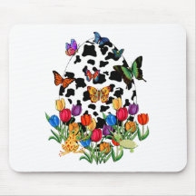 Cow Skin Easter Egg Mousepads