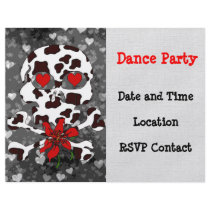 Cow Skull Valentine Personalized Flyer