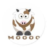 Cow sound stickers