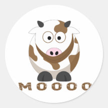 Cow sound sticker