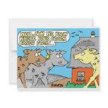 COW / SOUR CREAM HUMOR CARTOON PERSONALIZED ANNOUNCEMENTS