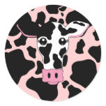 Cow Round Sticker