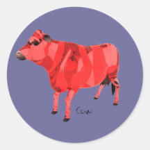 Cow sticker