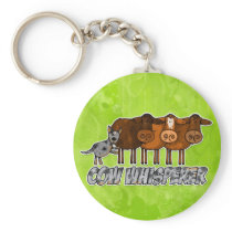 cow whisperer key chain