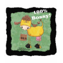 Cow with Milk Bucket 100 percent Bossy t-shirts