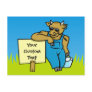 Cow with sign