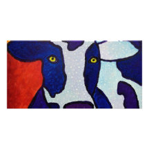 Cow Wow piliero Customised Photo Card