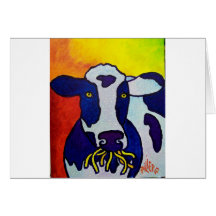 Cow Wow piliero Greeting Card