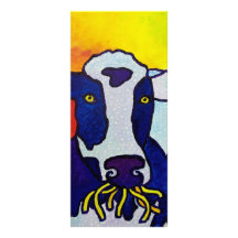 Cow Wow piliero Rack Card Design