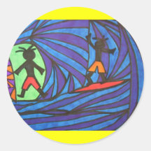 Cowabunga Stickers