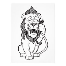 Cowardly Lion Custom Invite