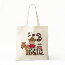 Cowboy 3rd Birthday Tote Bag