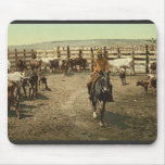Cowboy and Cattle mousepads