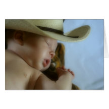 Cowboy Baby Greeting Card