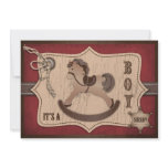 Cowboy Baby Invitation Card B