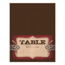 Cowboy Baby Table Card SM