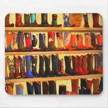 Cowboy Boots Mousepad