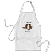 Cowboy Boots Rather be Dancing Country Western Aprons
