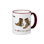 Cowboy Boots Rather be Dancing Country Western Coffee Mugs