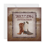 Cowboy Boots Western Country  Wedding Invitation