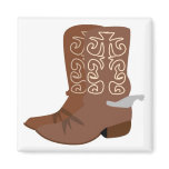 Cowboy Boots with Spurs magnets