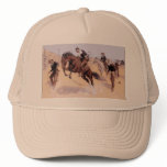 Cowboy Breaking Horse Remington 1893 Hat