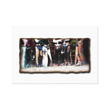 Cowboy Bullrider Canvas Wrap Wall Art-Western Canvas Print