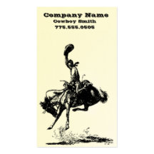 Cowboy business cards