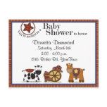 Cowboy/Cowgirl Baby Shower Invitation postcards