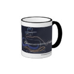 Cowboy guitar player coffee cup www.kimandersonart coffee mug