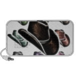 Cowboy Hat Collage Fractal Ipod Speaker