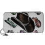Cowboy Hat Collage Fractal Ipod Speaker