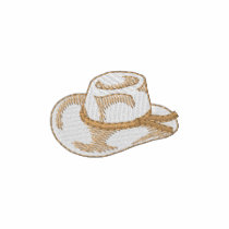 Cowboy Hat Embroidered Polo Shirt