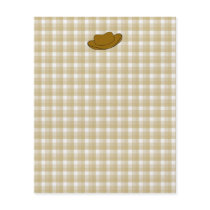 Cowboy Hat illustration. Brown. Full Colour Flyer