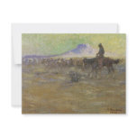 Cowboy Herding Cattle on the Range by Lon Megargee invitations