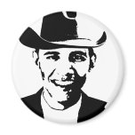 Cowboy Obama Refrigerator Magnet