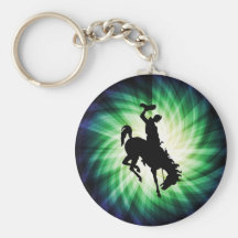 Cowboy on Bronco / Bronc; Cool Key Chains