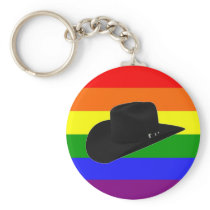Cowboy Pride Keychain