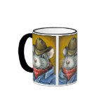 Cowboy rat mugs