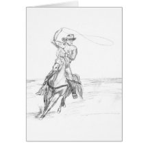 Cowboy Roping Cards