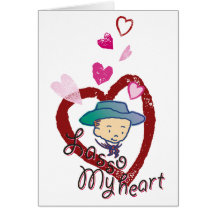 Cowboy  Rusty's Lasso my heart Card