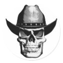 Cowboy Skull stickers