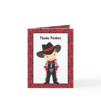 Cowboy Thank You Card