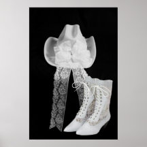 Cowboy Wedding Poster