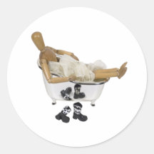 CowboyBath120709 copy Stickers