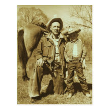COWBOYS LIKE US POSTCARD INVITATION