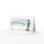 Cowgirl Birthday Card