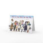 Cowgirl Buckin' Horse Suffragette Christmas cards