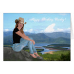 Cowgirl - Happy Birthday Cowboy - Card